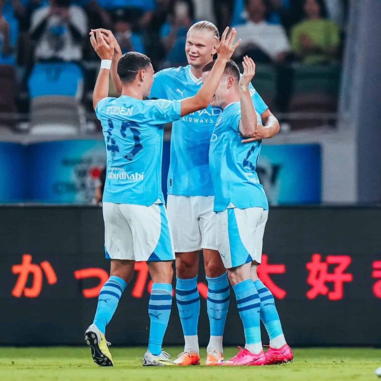 (VIDEO) El City vuelve como terminó: Doblete de Haaland en su primer partido amistoso