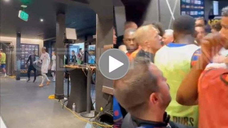 (VIDEO) ¡Se armó la bronca! Jugadores de USA y Canadá pelearon post partido