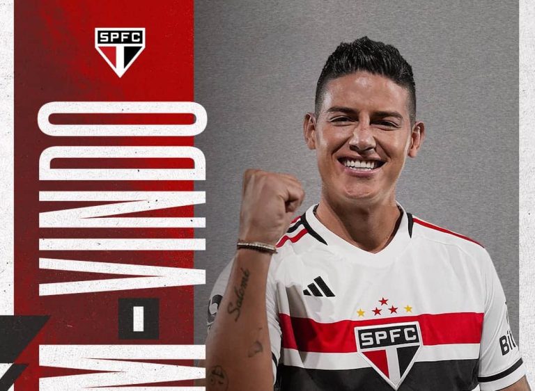 OFICIAL: James Rodríguez es nuevo jugador del Sao Paulo