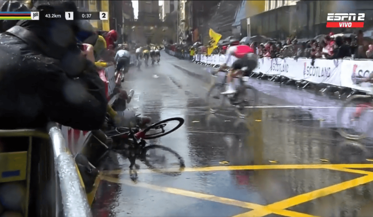 #NTF (VIDEO) Jonathan Narváez sufrió una dura caída en el Mundial de Ciclismo