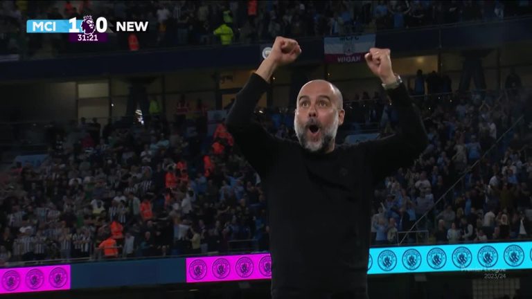 (VIDEO) GUARDIOLA NO HIZO CAMBIOS: El City venció a un complicado Newcastle