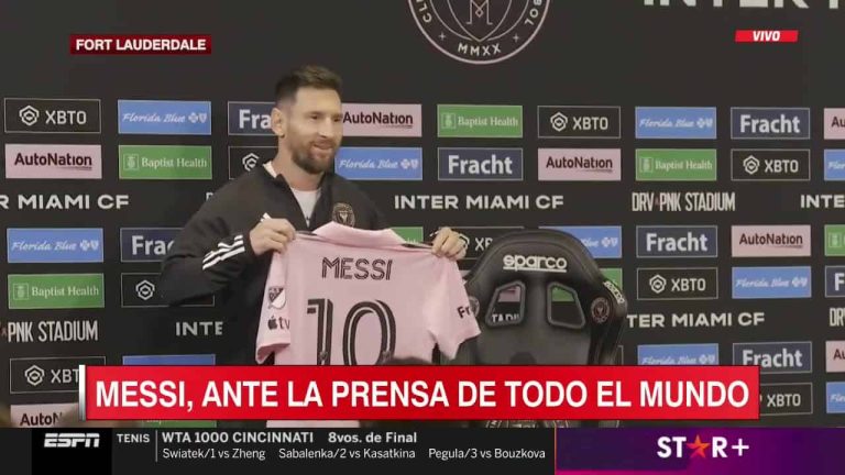 (VIDEO) Messi: “Vine a Miami para seguir disfrutando del fútbol”