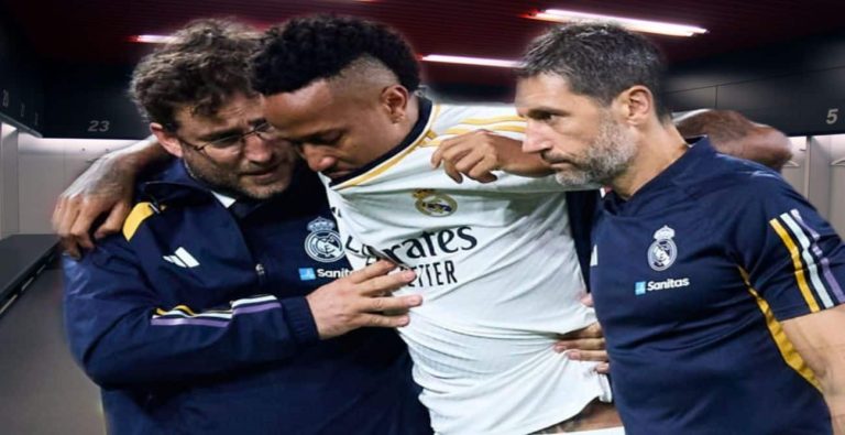 Real Madrid informó la grave lesión de Militao