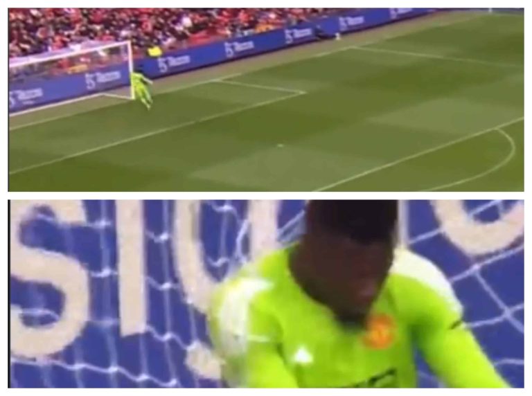 (VIDEO) Sorprendieron a Onana: Golazo de media cancha al United en Old Trafford