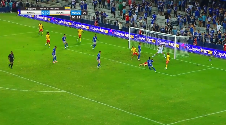 (VIDEO) EL VAR DIJO QUE NO: El gol anulado a Emelec en los minutos finales