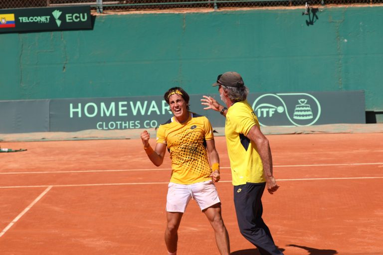 #NTF Copa Davis: Álvaro Guillén consiguió el primer punto para Ecuador