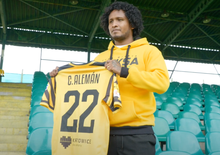 (VIDEO) Christian Alemán fue presentado en el GKS Katowice