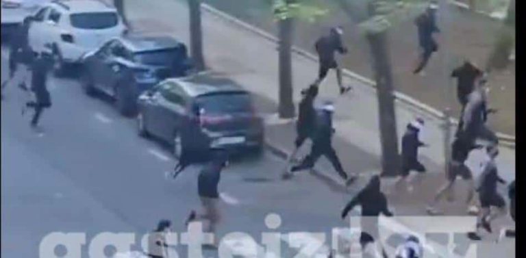 (VIDEO) Un detenido y varios heridos previo a un partido