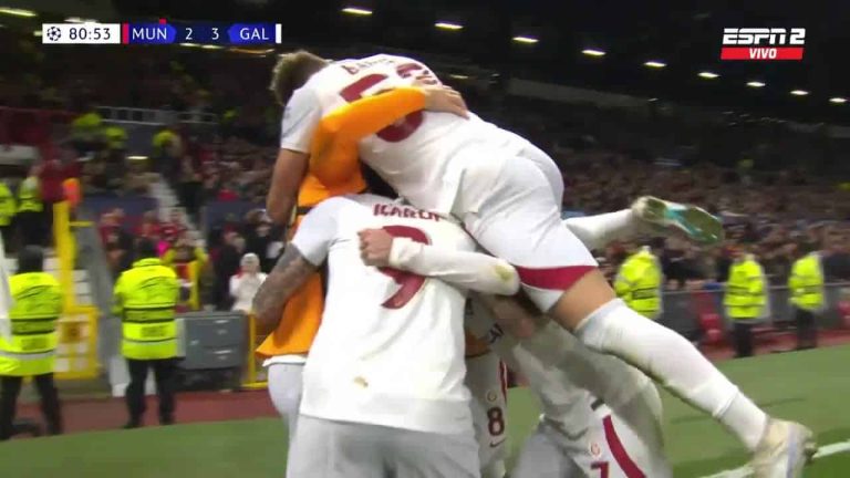 (VIDEO) SORPRESA Y PARTIDAZO: El Galatasaray venció en Old Trafford al United