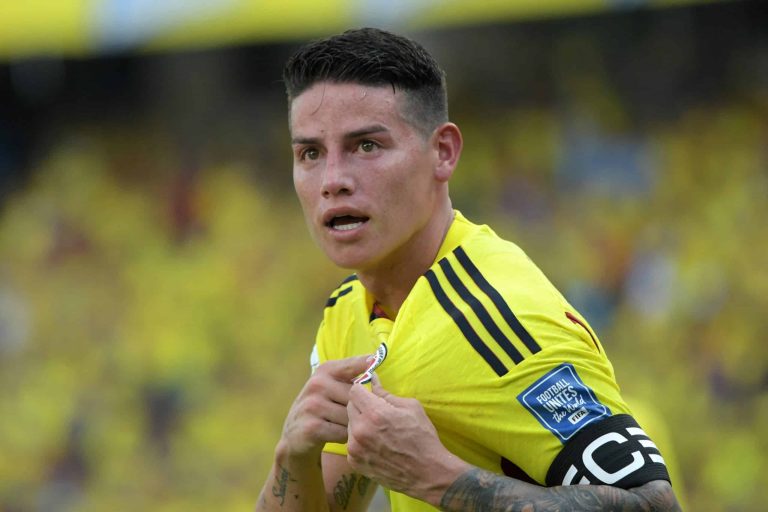 James Rodríguez es duda para enfrentar a Ecuador