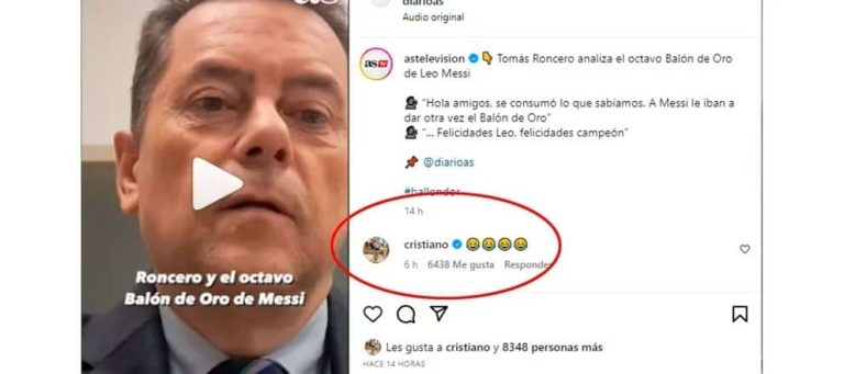(VIDEO) Balón de Oro: la risa de CR7 en el posteo de un periodista anti Messi