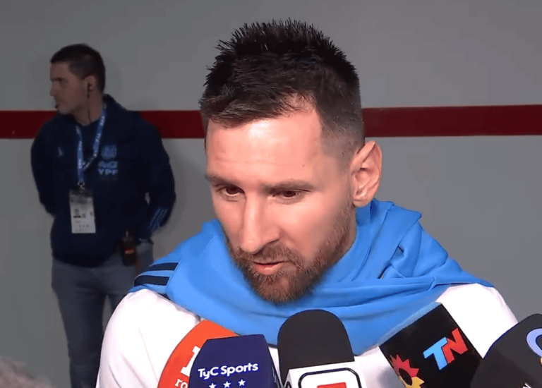 (VIDEO) Messi, sobre el escupitajo durante Argentina-Paraguay: “No sé quién es el chico”