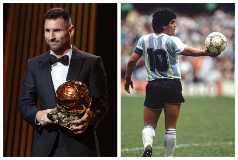 (VIDEO) Messi recordó el cumpleaños de Maradona tras recibir el Balón de Oro
