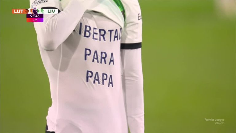 (VIDEO) “Libertad para papá”: Emotiva dedicatoria de Luis Díaz en el empate agónico del Liverpool