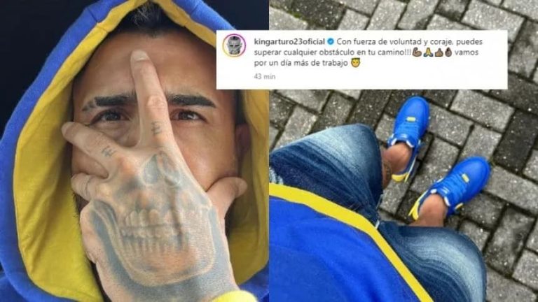 MENSAJE SUBLIMINAL: Las fotos de Arturo Vidal con los colores de Boca