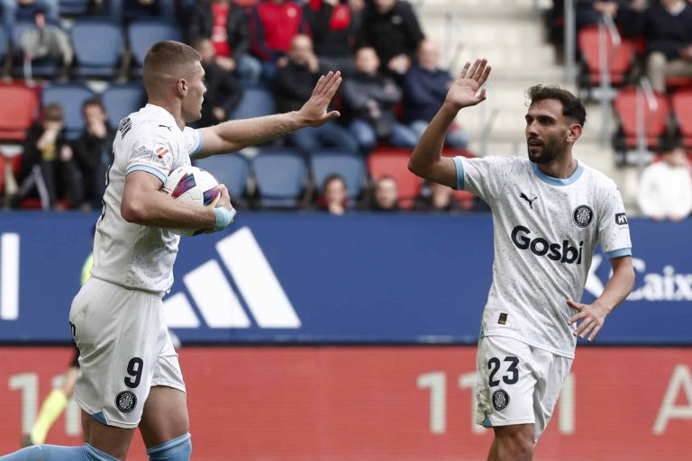 (VIDEO) Imparable: Girona venció de visita al Osasuna y dormirá en la punta de La Liga