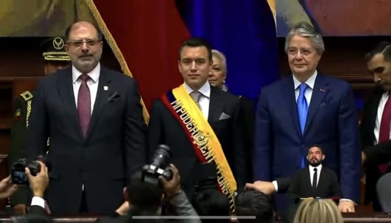 #StudioNews (EN VIVO) Daniel Noboa, posesionado como Presidente de la República