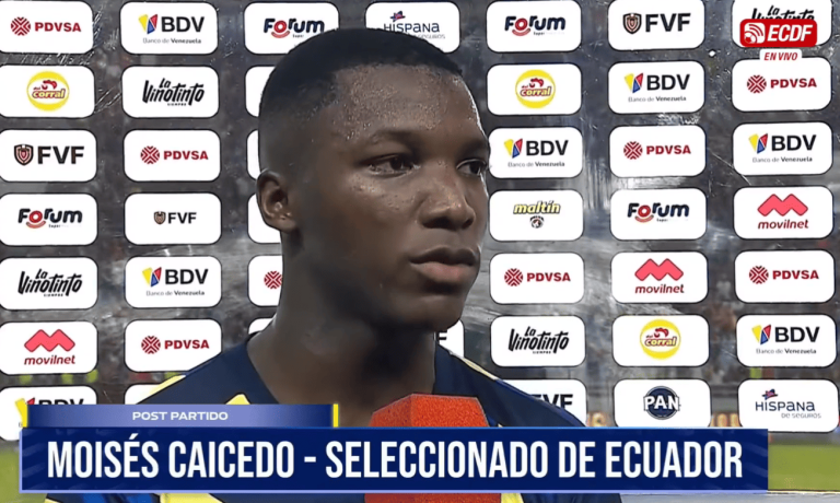 (VIDEO) Moisés Caicedo: “Nos llevamos un punto muy importante”