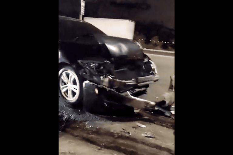 (VIDEO) Bryan Carabalí sufrió un accidente de tránsito