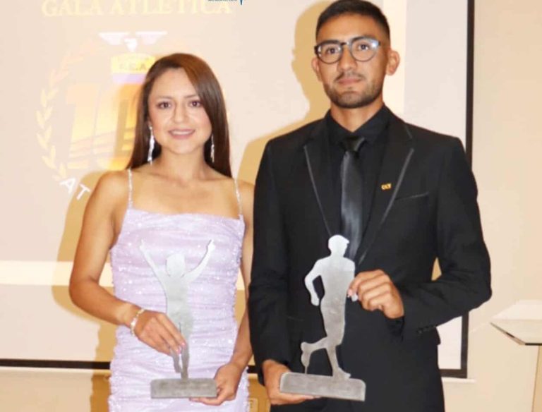 #NTF Glenda Morejón y Daniel Pintado, premiados como los mejores del año en la Gala Atlética 2023