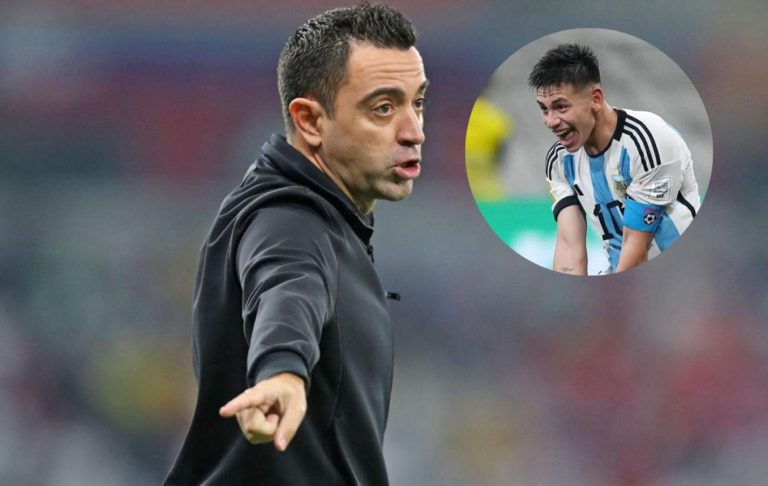 Xavi rompió el silencio sobre Echeverri: “Es un talento diferencial”