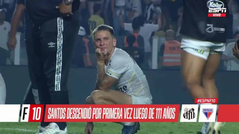 (VIDEO) Dramático e histórico: Santos desciende tras 111 años