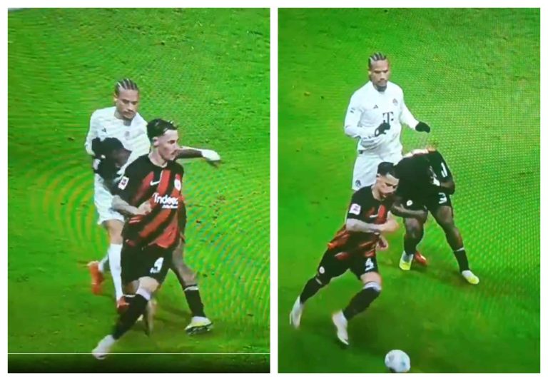 (VIDEO) La ‘impotencia’ de Sané ante un gran William Pacho