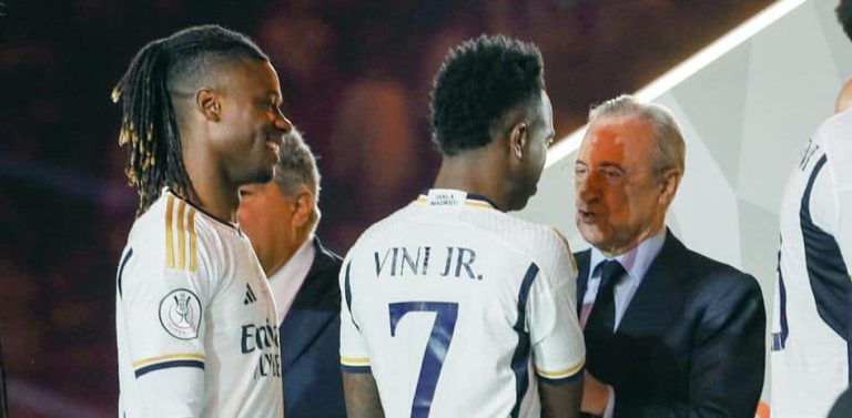 Florentino ‘pasa’ de Mbappé: “Hemos metido nueve goles en dos partidos”