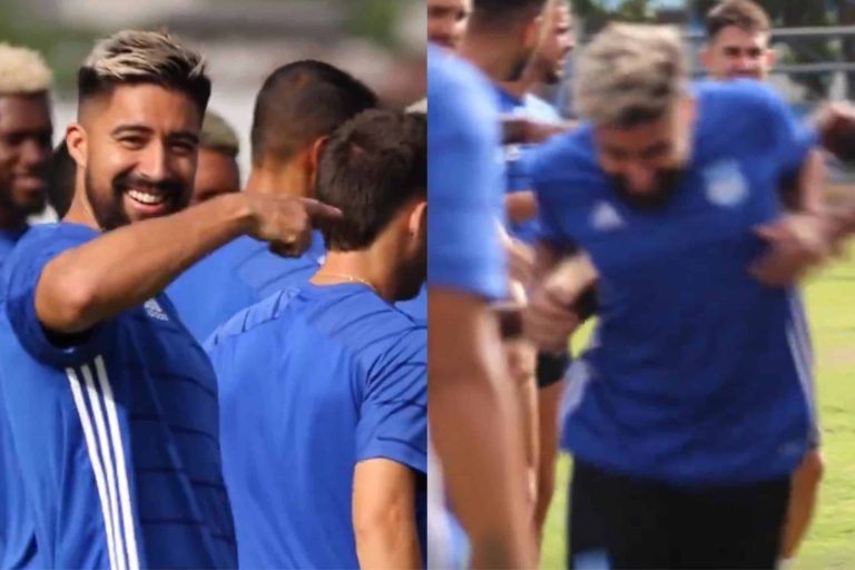 (VIDEO) ¡LE DIERON LA BIENVENIDA! Cristhian Noboa ya entrena con Emelec