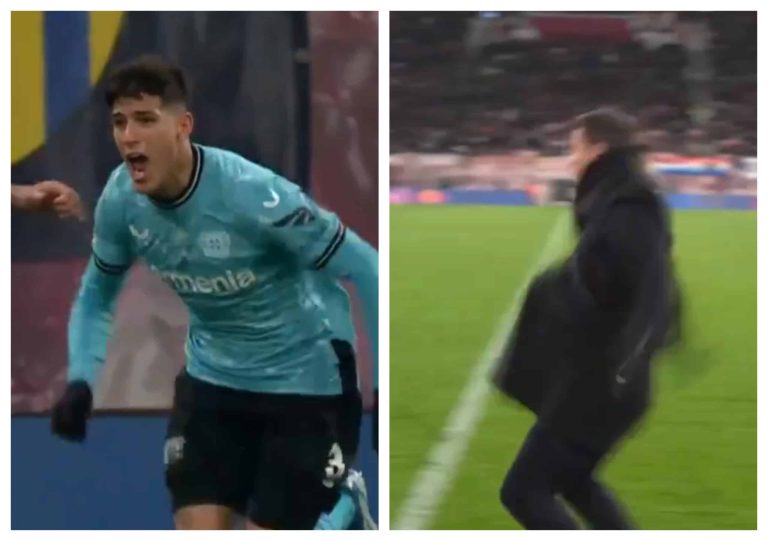 (VIDEO) ¡LOCURA! La reacción de Xabi Alonso tras el gol de Piero Hincapié