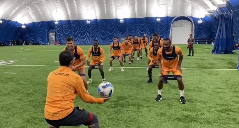 (VIDEO) Buen ambiente: El curioso entrenamiento de BSC en la pretemporada