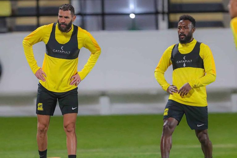 (VIDEO) Karim Benzema volvió a entrenarse con el Al-Ittihad