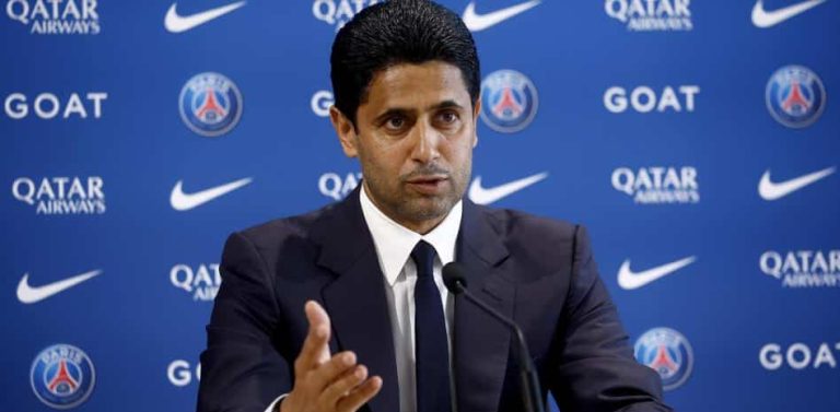 Así fue la primera aparición pública de Al-Khelaifi tras el anuncio del adiós de Mbappé