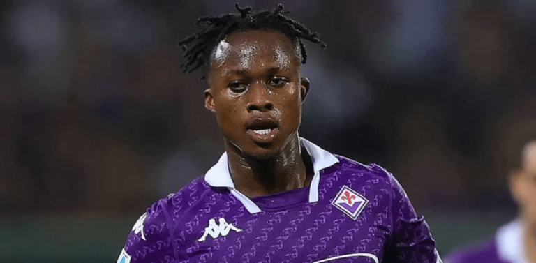 Delantero de la Fiorentina, con malaria