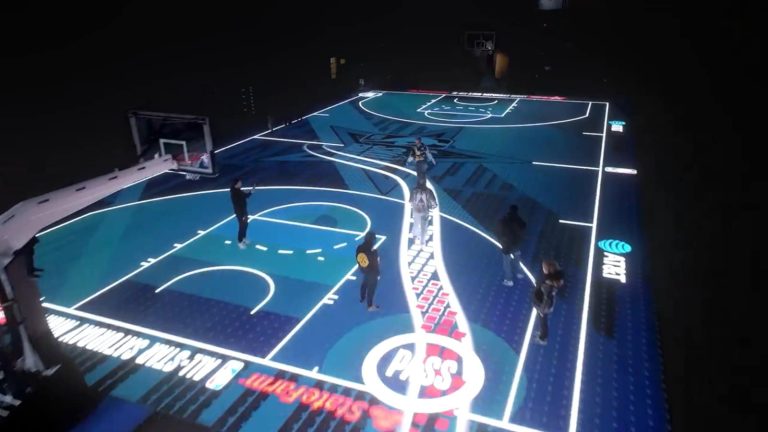 #NTF (VIDEO) REVOLUCIONARIO: La NBA jugará parte del All Star en una cancha LED