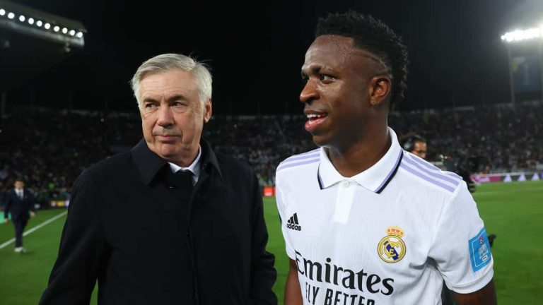Ancelotti: “Nunca he visto un futbolista tan perseguido como Vinicius”