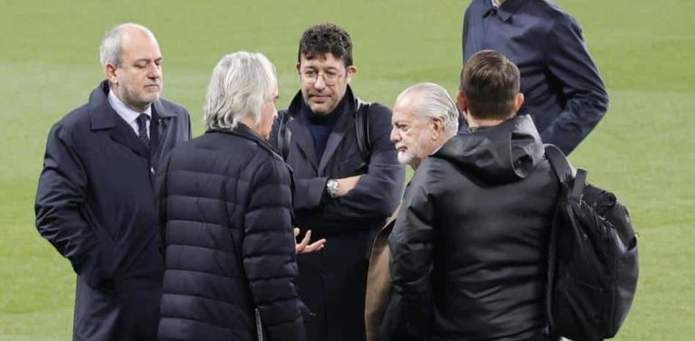 Posible fuerte multa a De Laurentiis por su altercado con un periodista