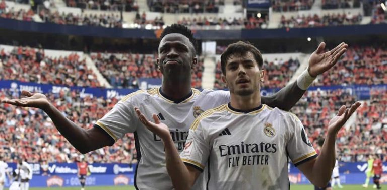 (VIDEO) Vinicius lidera la goleada del Real Madrid ante Osasuna