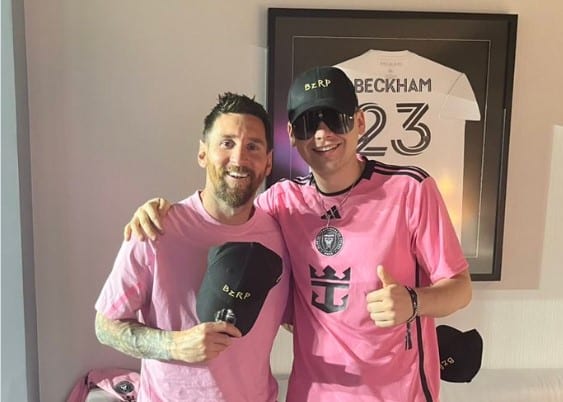 (FOTO) Tras la ‘session’ en la MLS: Messi, junto a Bizarrap