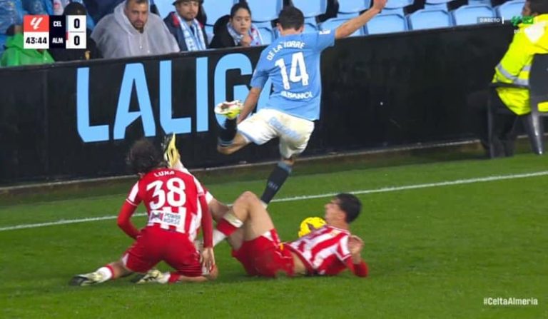 (VIDEO) La fuerte lesión de Luka Romero en el Celta- Almería
