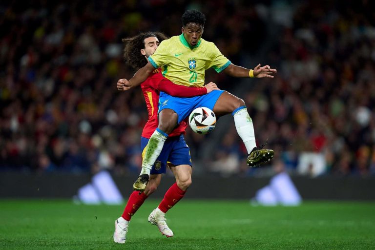 (VIDEO) PARTIDAZO: España igualó 3-3 con Brasil en encuentro amistoso