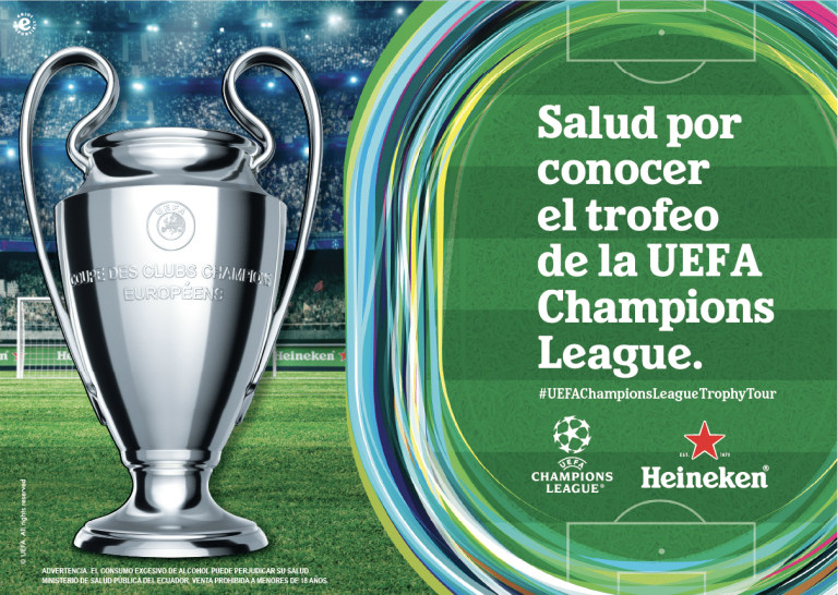 (VIDEO) Heineken sorprende: El trofeo de la Champions League llegará a Ecuador