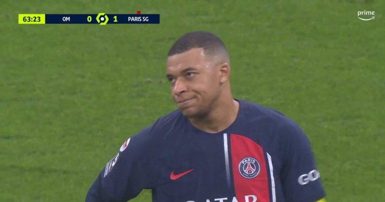 (VIDEO) La imperdible reacción de Mbappé al ser sustituido por Luis Enrique en Marsella – PSG