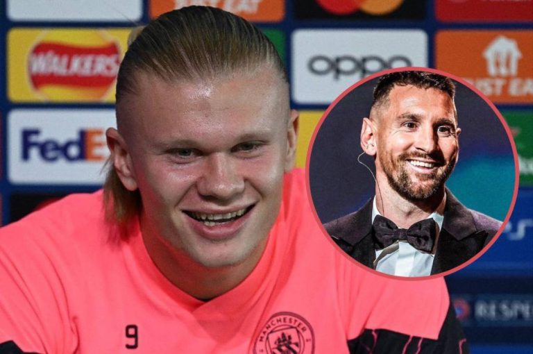 Haaland, sin filtro: “Messi es el mejor jugador de siempre”