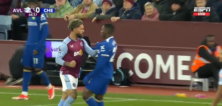 (VIDEO) Aston Villa Vs. Chelsea: El tenso cruce entre Moisés Caicedo y Douglas Luiz