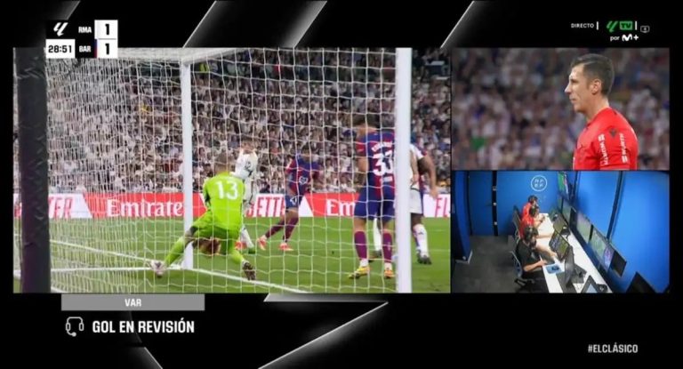 El presidente de La Liga respondió: Xavi protestó contra “el gol fantasma” del Barça Vs.Real Madrid