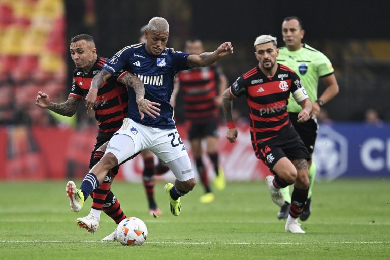 (VIDEO) Millonarios rescató empate en casa ante Flamengo