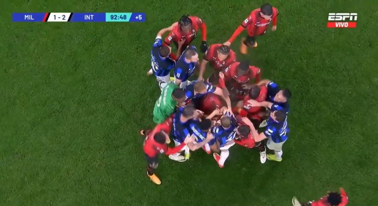 (VIDEO) TRES EXPULSADOS: Los fuertes cruces que dejó el Derby entre Inter y Milan