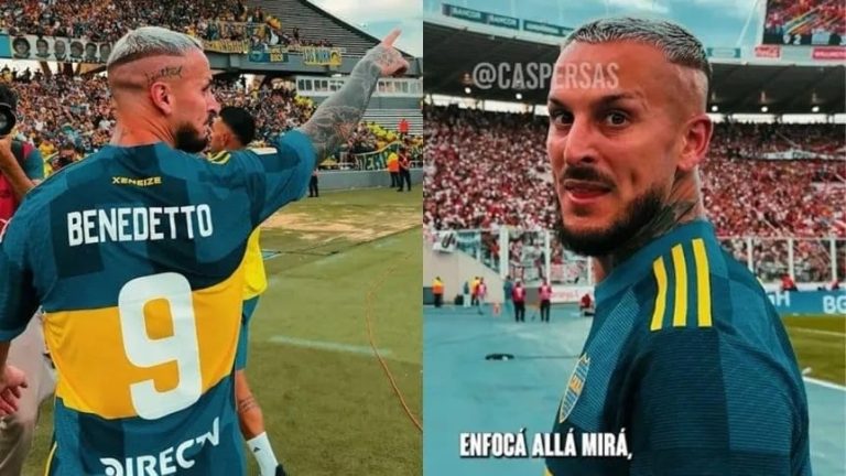 (VIDEO) Benedetto, picante contra los hinchas de River: “Enfocá allá, están todos muertos”