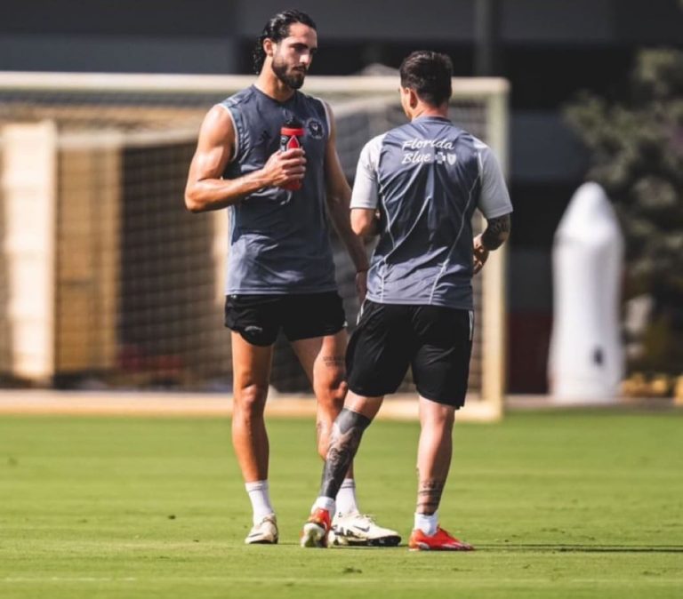 (VIDEO) Junto a Messi y compañía: Campana entrena al 100 % y juegan ‘El Loco’ en Inter Miami